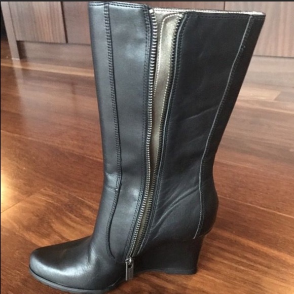 Brand new Kenneth Cole leather mis-calf boots - Picture 2 of 2